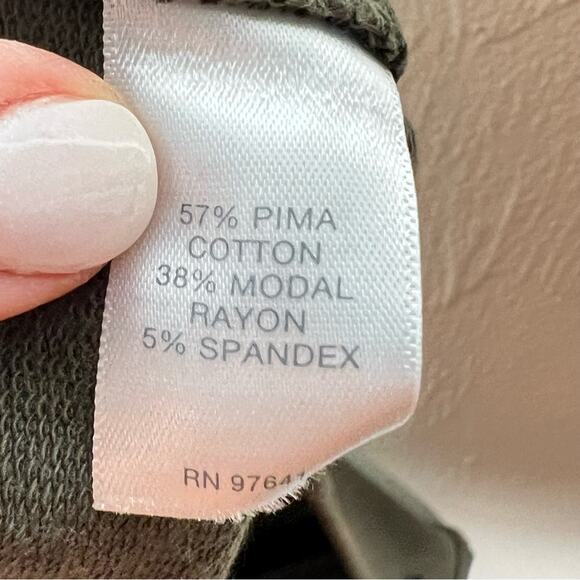 J. Jill army green elastic waist slim leg cropped casual pants size XS B143 - Picture 3 of 4